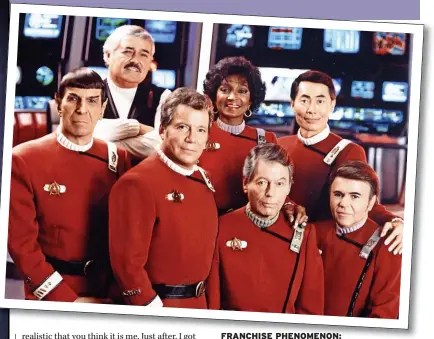  ?? ?? FRANCHISE PHENOMENON: Shatner with the cast of Star Trek IV: The Voyage Home (1986)