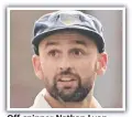  ?? ?? Off-spinner Nathan Lyon.