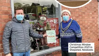  ?? ?? Christmas Window Competitio­n 2021 in Shepshed. Newbolds