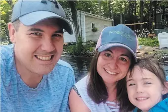  ?? FAMILY PHOTO ?? Lisa Martin poses with her husband and daughter. Lisa’s experience with cancer taught her a lot and she hopes to share that awareness. March is colorectal cancer awareness month.