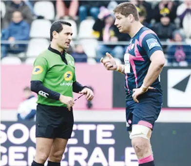  ?? PICTURE: Getty Images ?? Leaving his mark: Stade Francais second row Pascal Pape