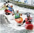  ?? Foto: Schöllhorn ?? Rennen mit vier Booten: Boatercros­s verspricht Spektakel.