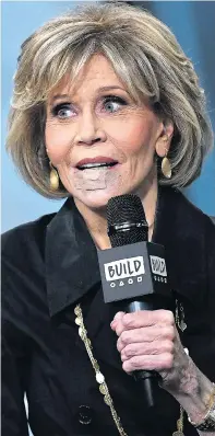  ??  ?? Jane Fonda put on a brave face for TV appearance