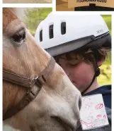  ?? ?? Clockwise from top: The Tubbs Fire scorched Equi-Ed's pastures; children who lost their homes to wildfires participat­e in no-cost Equi-Ed programs; a program participan­t shares a special moment with an Equi-Ed therapy horse. Inset: Signs show support for Northern California communitie­s affected by wildfire.