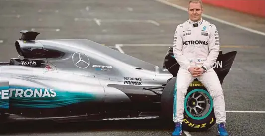  ??  ?? Bottas sedia harungi musim baharu bersama pasukan Mercedes AMG PRETRONAS.