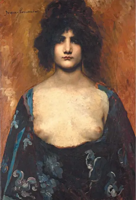  ?? MUSEO NACIONAL DE BELLAS ARTES ?? “Joven oriental”. Óleo sobre tabla, realizado entre 1888-1895. La obra de Romani que pertenece al Museo Nacional de Bellas Artes estos días ocupa un lugar destacado dentro de la colección.