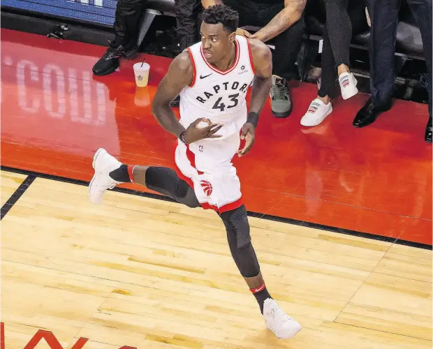  ?? PETER J THOMPSON / POSTMEDIA NEWS FILES ?? Raptors forward Pascal Siakam is intent on shooting more, which would be a welcome addition alongside his relentless pursuit of rebounds.