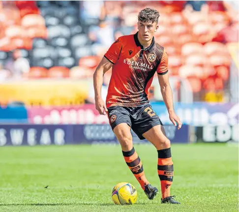  ?? ?? IMPRESSIVE: Lewis Neilson turned in a strong showing in Dundee United’s 1-0 victory over Motherwell on Saturday.