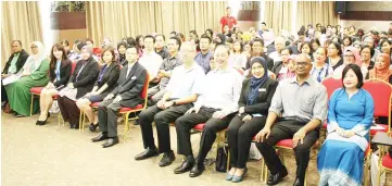  ??  ?? Attendees at the seminar on chronic kidney diseases at KPJ Sabah Specialist Hospital.