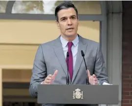  ?? Photo: Moncloa ?? PM Sánchez will decide on a general election date