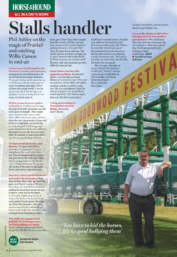 16 All in a day’s work The stalls handler PressReader