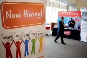  ?? Bloomberg ?? US jobs data for May due on June 2 are likely to reinforce the story: a solid pace of hiring but with average wages rising only a bit more than inflation. —