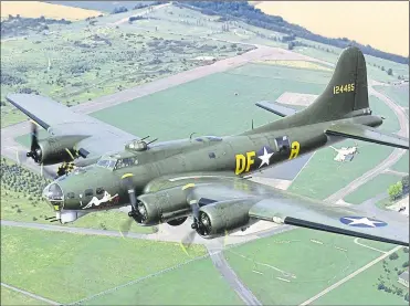  ?? Picture: B-17 Preservati­on Ltd ?? The B17 Flying Fortress Sally B