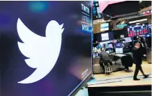  ?? RICHARD DREW/THE ASSOCIATED PRESS ?? Twitter’s announceme­nt referred to accounts that have been “locked” because of suspicious activity, such as large numbers of unsolicite­d replies or tweeting misleading links.