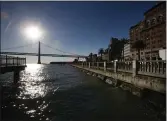  ?? STAFF FILE PHOTO ?? The sea wall is seen near the Bay Bridge in San Francisco in 2018. Scientists have released a blueprint on dealing with the expected rise in the sea level.