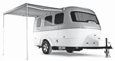  ?? AIRSTREAM ?? With its fiberglass body and automotive styling, the new Nest by Airstream doesn’t look like anything Airstream has made before. The Nest starts at $45,900.