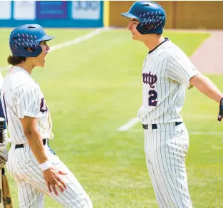  ?? APRIL GAMIZ/THE MORNING CALL ?? Liberty’s Ayden Zabala, left, and teammates had plenty to celebrate this season.