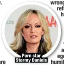  ?? ?? Porn star Stormy Daniels