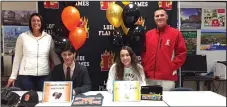  ?? COURTESY PHOTO ?? Lodi High's Ben Prentiss, left, and Olivia Grim signed recently to play college sports.