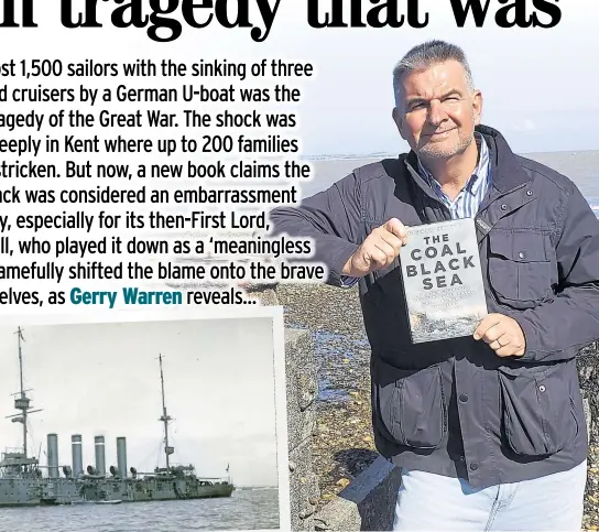  ?? ?? Author Stuart Heaver with his new book, The Coal Black Sea