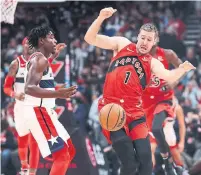  ?? RICHARD LAUTENS TORONTO STAR ?? Raptors guard Goran Dragic calls a disappoint­ing night “part of the business. It’s 82 games, we have to move on.”