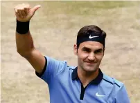  ?? AFP ?? Roger Federer defeated Alexander Zverev in the Gerry Weber Open final in Halle on Sunday. —