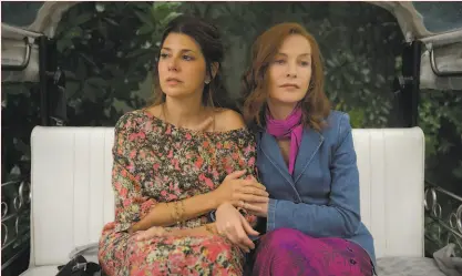 ?? Sony Pictures Classics ?? Marisa Tomei plays Ilene Bianchi (left) and Isabelle Huppert is Françoise Crémont in the film “Frankie,” a drama centering on a European family gathering for one last vacation in Portugal.
