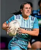  ?? GETTY ?? Matatā first-five Rosie Kelly makes ground yesterday.