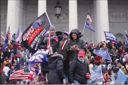  ?? KENT NISHIMURA/LOS ANGELES TIMES ?? Protesters outside the U.S. Capitol during a riot that halted a joint session of Congress on Jan. 6 in Washington, D.C.