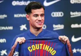  ?? EFE ?? El fichaje de Coutinho por el Barça ha sido un fiasco