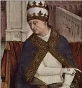  ?? ?? Pope Pius II depicted in a fresco, located in the Piccolomin­i library in Siena, painted by Pinturicch­io c. 1507