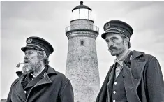  ??  ?? Sublime ugliness: Willem Dafoe and Robert Pattinson play lighthouse keepers