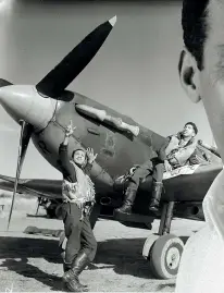  ??  ?? BELOW-LEFT AO Weekes of Barbados (left) and Flight Sergeant CA Joseph of San Fernando, both members of the Bombay Squadron