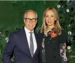  ??  ?? Dee with husband Tommy Hilfiger and, left, in her home in New York’s Plaza hotel