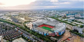  ?? Shehla Hasan ?? CREATING JOBS: (above, left) MediaCity in Salford Quays; and (right) Old Trafford in Manchester; (inset below)