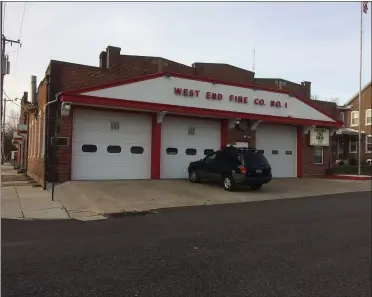  ?? MEDIANEWS GROUP FILE PHOTO ?? The West End Fire Company firehouse is at 112Race St. in the Stowe section of West Pottsgrove.