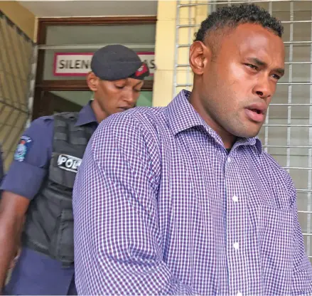  ?? Photo: Ashna Kumar ?? Amenoni Nasilasila outside the High Court in Lautoka on September 20, 2019.