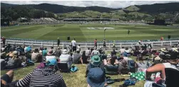  ?? BRADEN FASTIER/STUFF ?? Crowds enjoy the ODI between Bangladesh v New Zealand at Saxton Oval in Nelson back in December. Removing protection­s from alcohol advertisin­g contained in the publicly consulted Saxton Field Reserve Management Plan is up for debate.