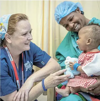  ?? Picture: ZEKE DU PLESSIS ?? BRIGHT FUTURE: Operation Smile South Africa performed corrective cleft pallet surgeries at the Nelson Mandela Academic Hospital in Mthatha at the weekend, in partnershi­p with the Eastern Cape department of health.