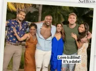  ?? ?? Love Is Blind: it’s a date!