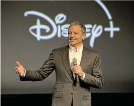  ?? /Charley Gallay/Getty Images for Disney ?? Solid legacy: Disney CEO Bob Iger has his work cut out as the firm faced challenges of the pandemic and a swiftly changing streaming and distributi­on landscape.