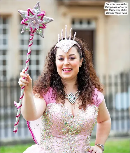  ?? Pic: Freia Turland ?? Dani Harmer as the Fairy Godmother in Cinderella at the Theatre Royal Bath