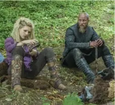  ?? CORUS ENTERTAINM­ENT ?? Katheryn Winnick as Lagertha and Travis Fimmel as Ragnar in Vikings.