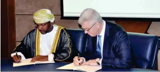 ?? - Supplied picture ?? SIGNING CEREMONY: The agreement is the third MoU signed by the DFSA with a central bank in the Gulf, and it reflects the level of trust and confidence each authority has for the other.