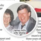 ??  ?? James with wife Sheila