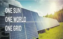  ?? Picture: SUPPLIED ?? The move towards One Sun, One World, and One Grid signifies a pivotal future for renewable energy systems.