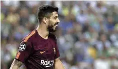  ??  ?? Luis Suárez no está preocupado por las dificultad­es que tiene para materializ­ar las ocasiones. Está satisfecho por el gran arranque del equipo.