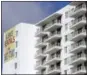  ?? LYNNE SLADKY — THE ASSOCIATED PRESS FILE ?? Newly built apartments are advertised for rent in downtown Miami. On Friday the real estate firm Zillow released median home rental prices for March.