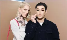  ?? Photograph: Stefanie Keenan/Getty Images ?? Male beauty bloggers Jeffree Star, left, and Manny Gutierrez.