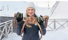  ?? ?? Auf der Nordkapins­el werden Königskrab­ben gefangen.